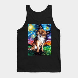 Long Haired Chihuahua Night Tank Top